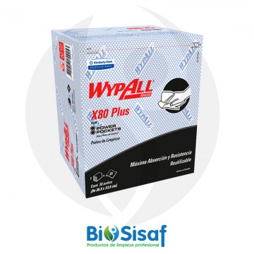 Wypall x80 plus 30 Wipers...