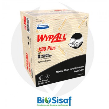 Wypall x80 plus 30 Wipers...