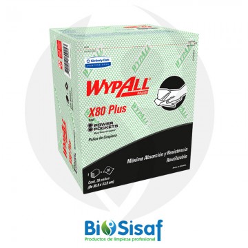 Wypall x80 plus 30 Wipers...